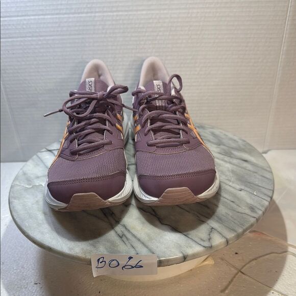 Asics Women's Sneakers in Purple and Orange pre-owned size: 9 - Picture 1 of 7